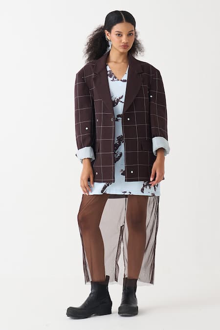 Three Mirror Work Jacket & Dress Set 