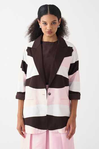 Three Striped Applique Jacket 