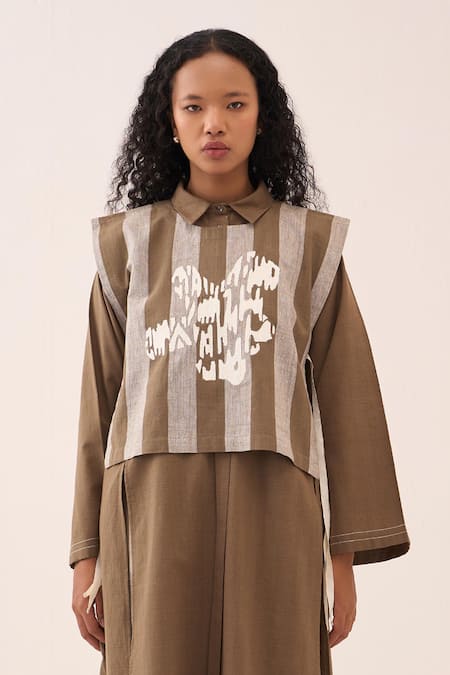 Three Handwoven Cotton Tunic & Overlay Set 