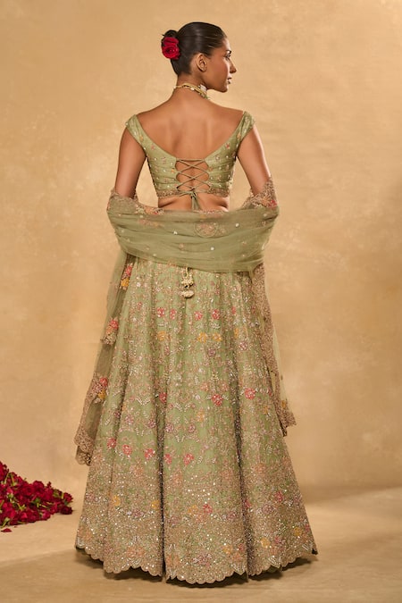 Chamee & Palak Revati Zari Embroidered Lehenga Set 