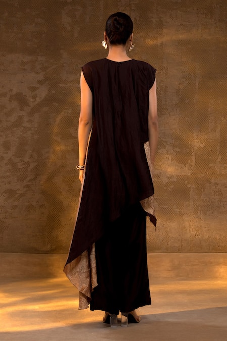 Eeda Asymmetric Kurta & Pant Set 