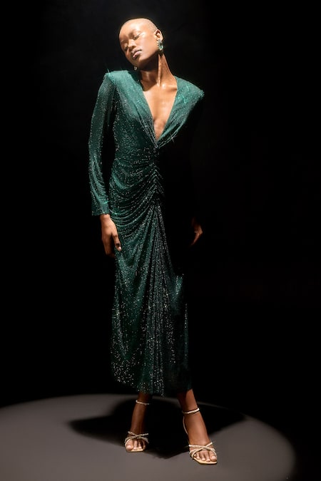 Itrh Seraphina Draped Net Gown 