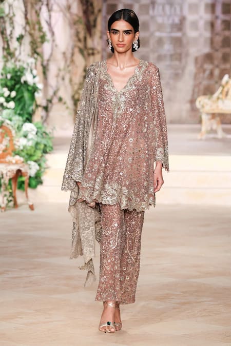 Jayanti Reddy Stella Embellished Kurta & Pant Set 