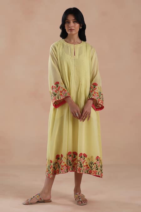 Begum Swara Chanderi Silk Dress