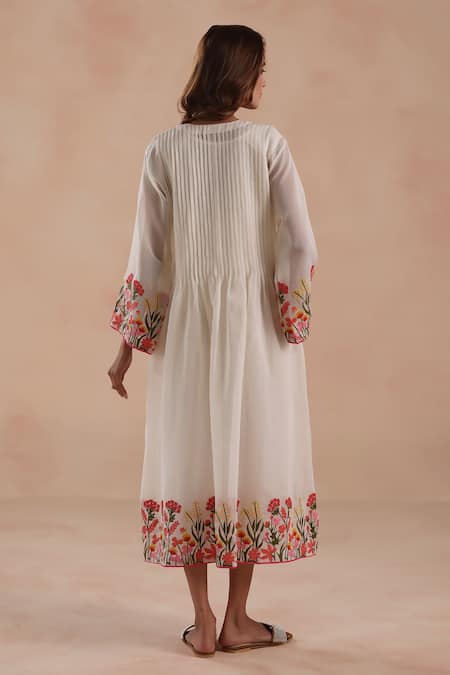 Begum Swara Chanderi Silk Dress 