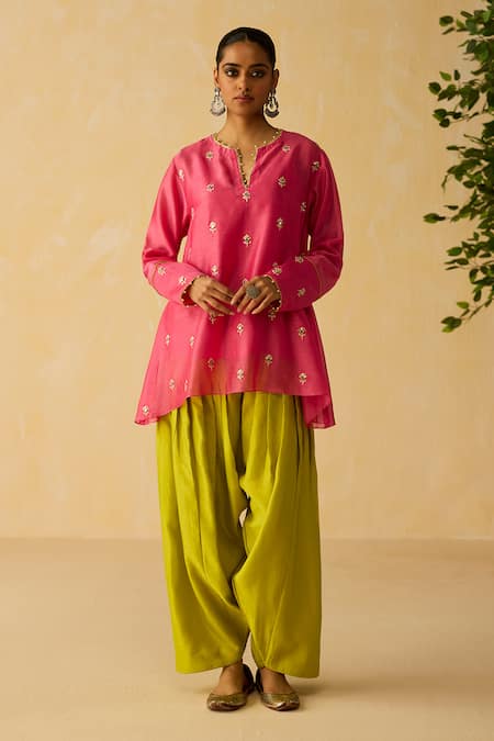Shikha Mehta Vaani Dori & Hand Embroidered Kurta Set 