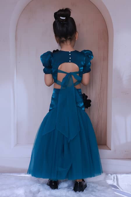 Little Loom Floral Applique Top With Skirt 