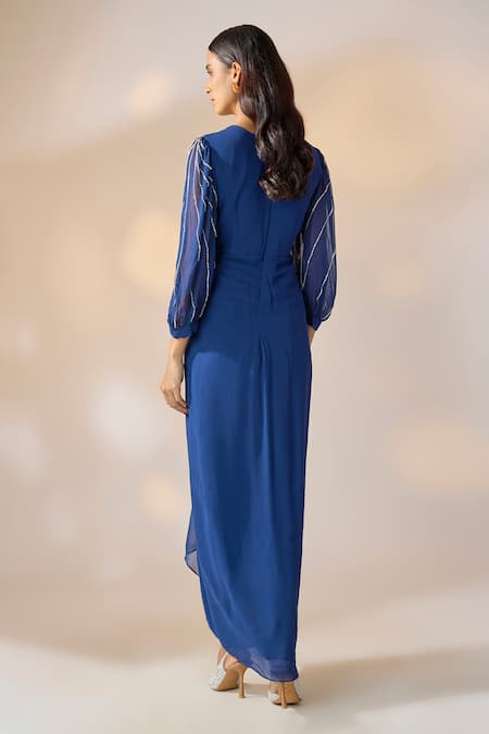 Ewoke Embellished Georgette Dress 