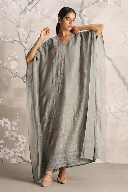 Kaveri Walk In The Clouds Linen Kaftan 