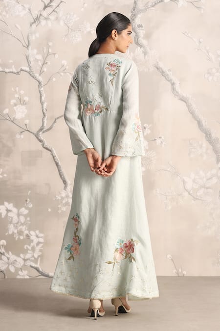 Kaveri Corsage Kate Linen Abaya & Dress Set 