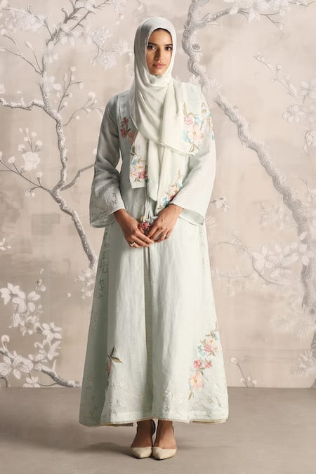 Kaveri Corsage Kate Linen Abaya & Dress Set 