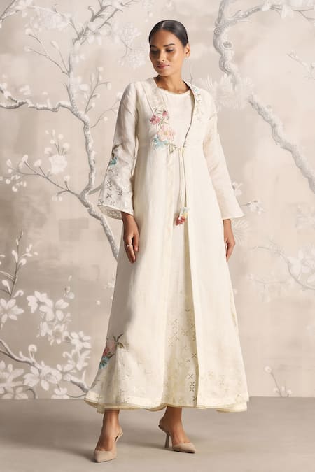 Kaveri Corsage Kate Linen Abaya & Dress Set 