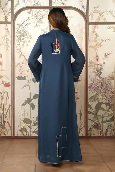Kaveri Flute Pipes Linen Abaya & Dress Set 
