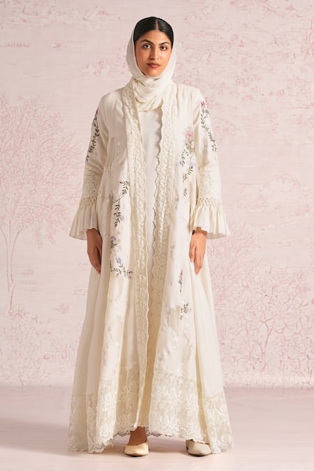 Kaveri Window To Eden Linen Abaya & Dress Set 