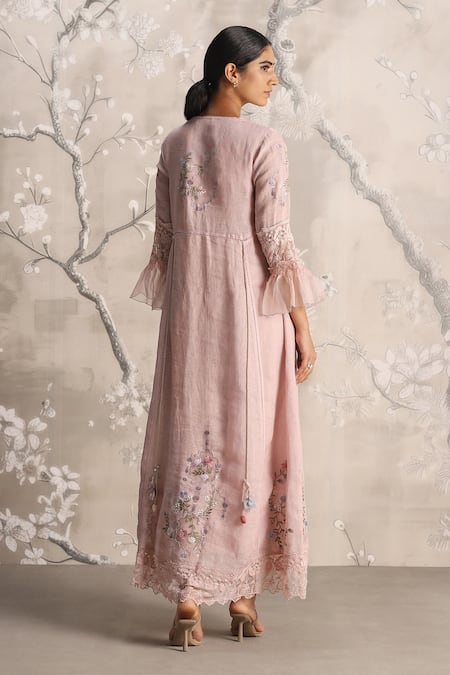 Kaveri Window To Eden Jalabiya Linen Dress
