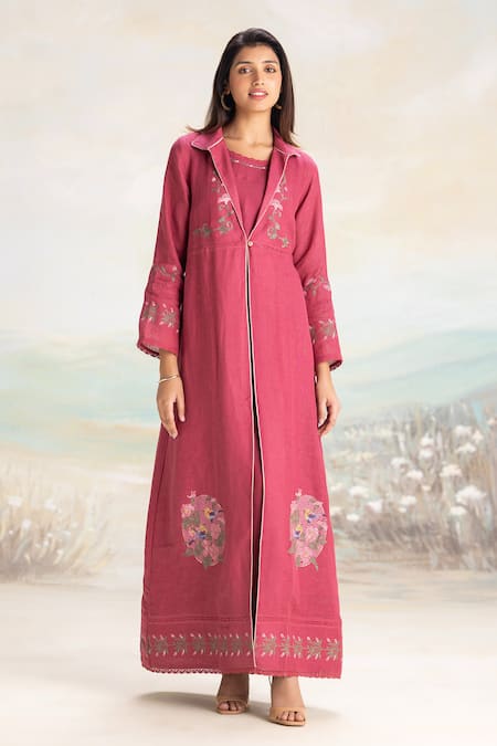Kaveri Mosaic Floral Print Abaya & Dress Set