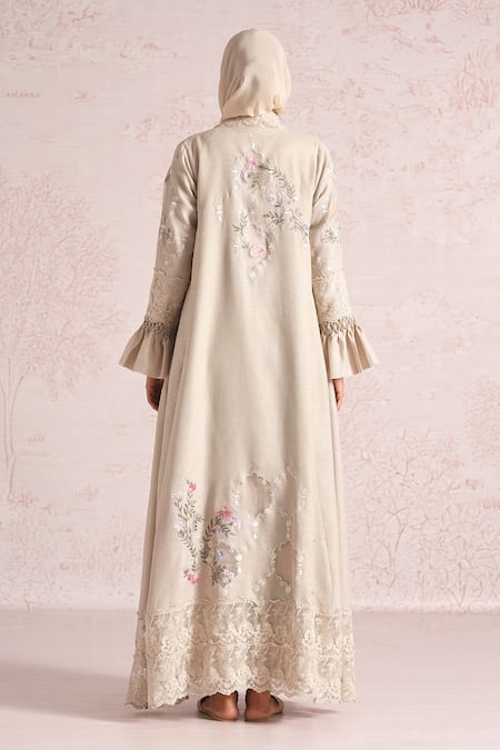 Kaveri Window To Eden Linen Abaya & Dress Set 