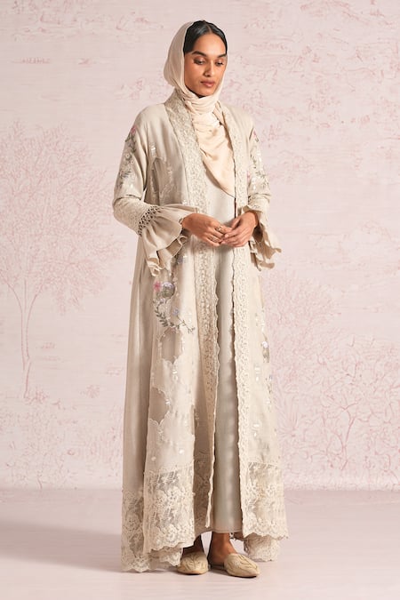 Kaveri Window To Eden Linen Abaya & Dress Set 