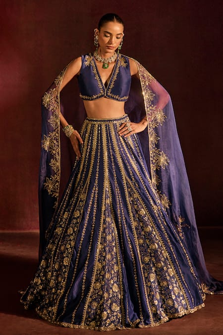 Prevasu Noor Brocade & Hand Embroidered Lehenga Set 
