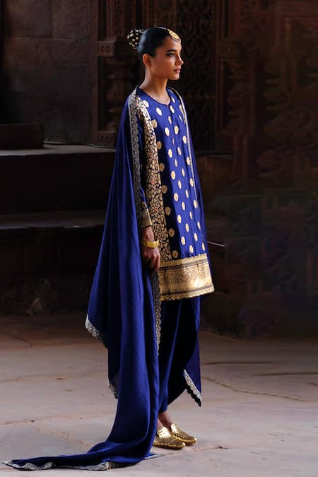 Jayanti Reddy Ayesha Woven Silk Tunic Set 