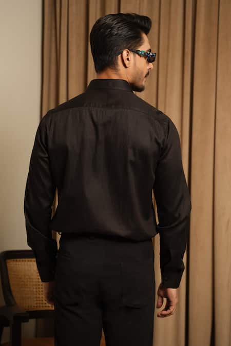 Runit Gupta Black Midnight Maze Shirt 