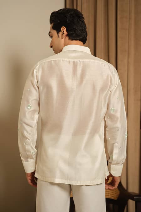 Runit Gupta Polka Party Embroidered Shirt 