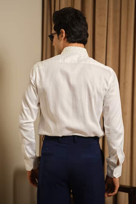 Runit Gupta Ivory Rush Tux Shirt 