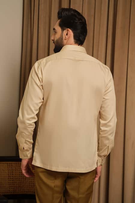 Runit Gupta Golden Doodle Embroidered Shirt 