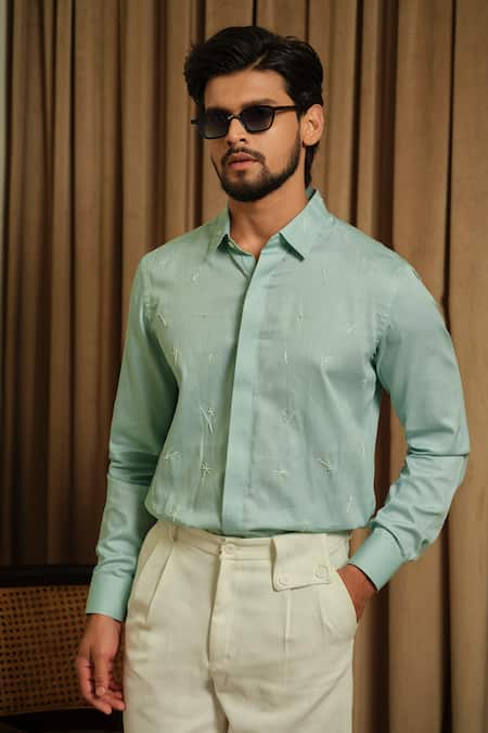 Runit Gupta Sea Linear Party Shirt 