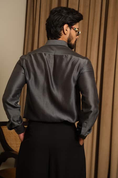 Runit Gupta Tonal Embroidered Shirt 