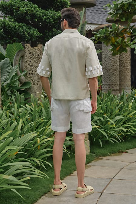 Runit Gupta Loopy Earthy Linen Cotton Shirt 