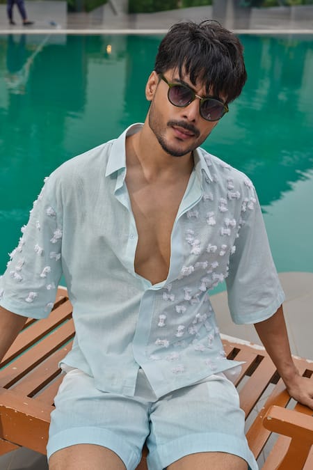 Runit Gupta Sky Fringe Shirt 