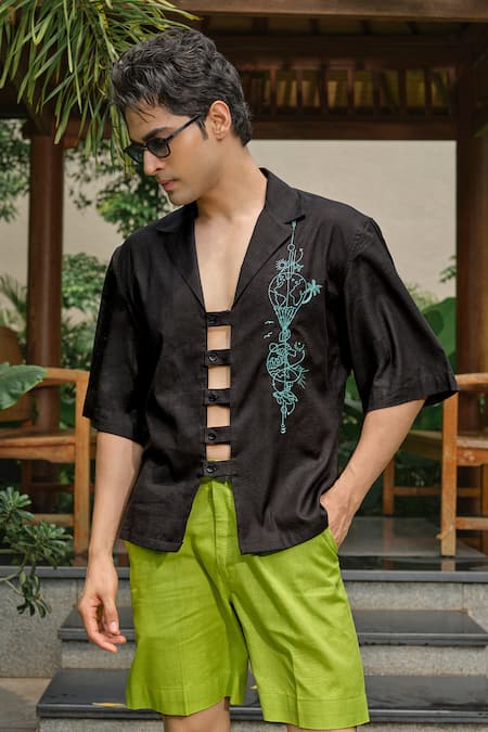 Runit Gupta Walkstreet Embroidered Shirt 