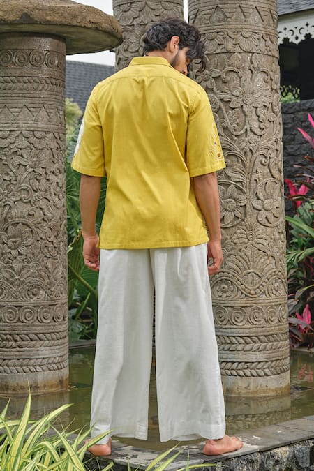 Runit Gupta Monstera Applique Shirt 