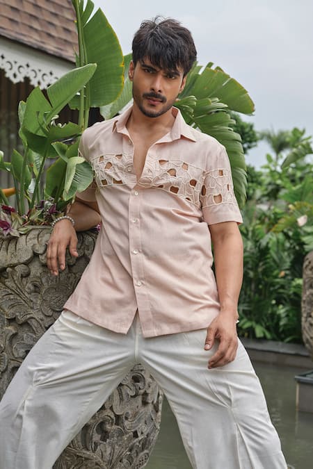 Runit Gupta Blush Cut Work Shirt 