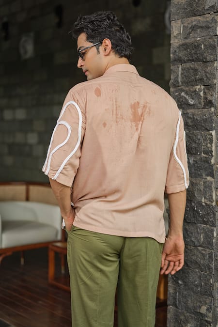 Runit Gupta Dori Tencel Shirt 