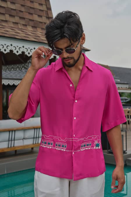 Runit Gupta Tencel Train Shirt 