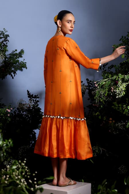 Taisha Aruni Pure Silk Organza Dress 