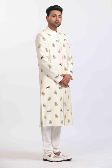 Agraj Jain Ranthambore Embroidered Sherwani Set 