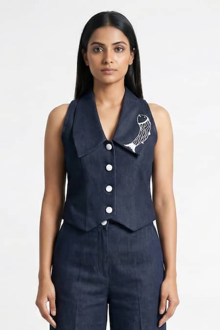 Orthodox Drift Embroidered Collar Vest 