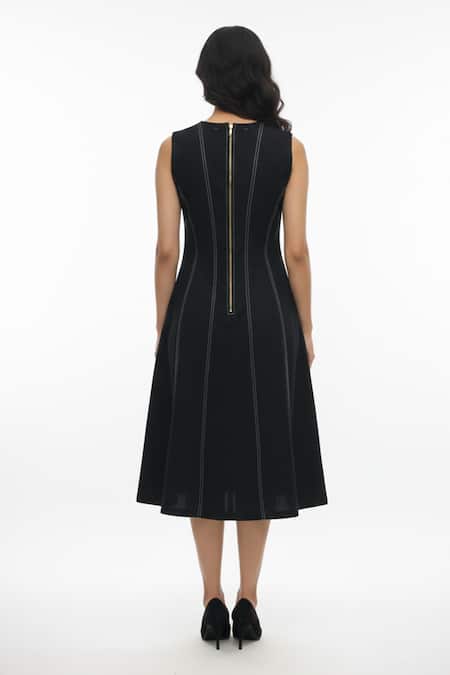 Orthodox Drift Panel Fish Embroidered Dress 