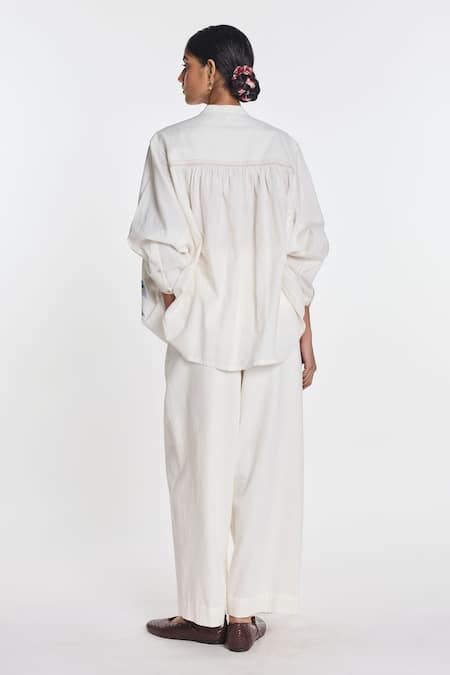 Payal Pratap Clover Embroidered Shirt 