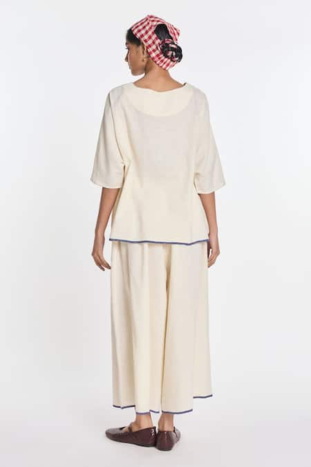 Payal Pratap Bergamot Drop Shoulder Top 