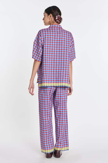 Payal Pratap Petunia Elasticated Gingham Trouser