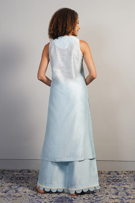 Samant Chauhan Fine Threadwork Embroidered Kurta Set 