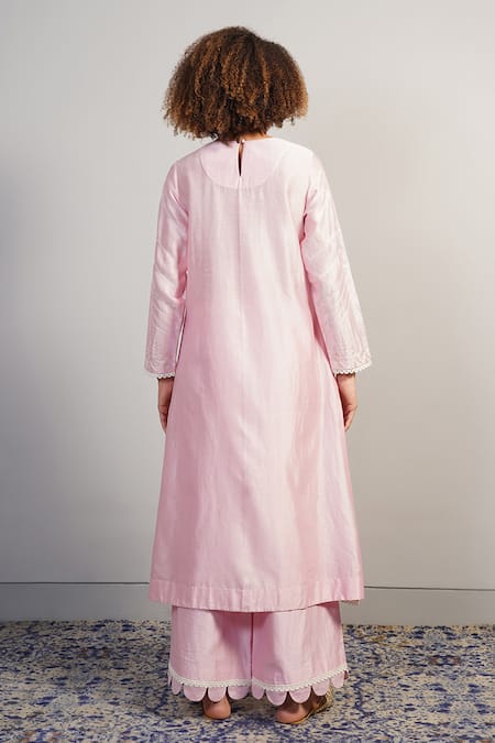 Samant Chauhan Threadwork Kurta Palazzo Set 