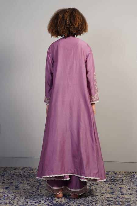 Samant Chauhan Floral Threadwork Embroidered Kurta Set 