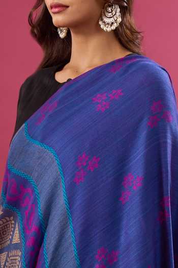 Khwaab By Sanjana Lakhani_Multi Color Cotton Zari Floral Butti Pattern Dupatta _at_Aza_Fashions