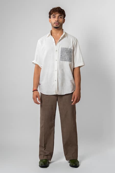 Raasa Line Work Shirt & Trouser Set 