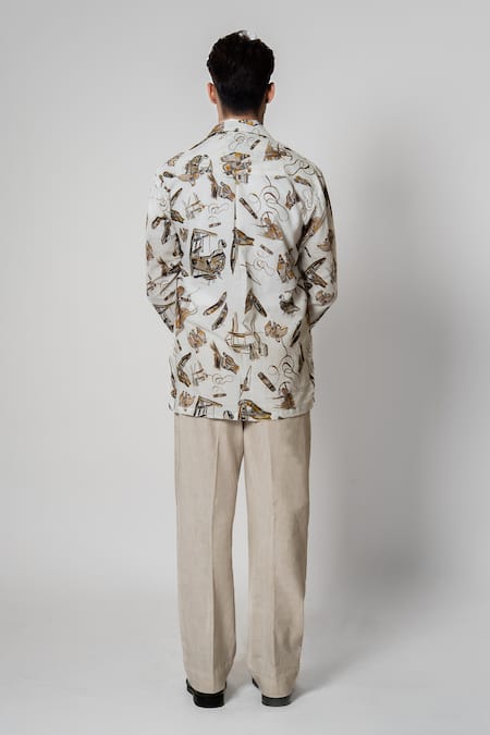 Raasa Canvas Printed Shirt 